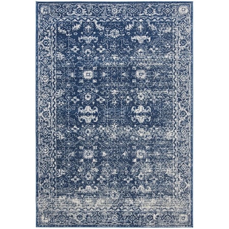Safavieh 2 x 5 ft. x 2 in. Bohemian Evoke Power Loom Area RugNavy & Ivory EVK270A-25
